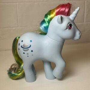 Vintage 80s Hasbro G1 My Little Pony Rainbow Pony Moonstone (D2)